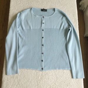 Vintage Van Heusen Cardigan Sweater Light Blue - Sz Medium